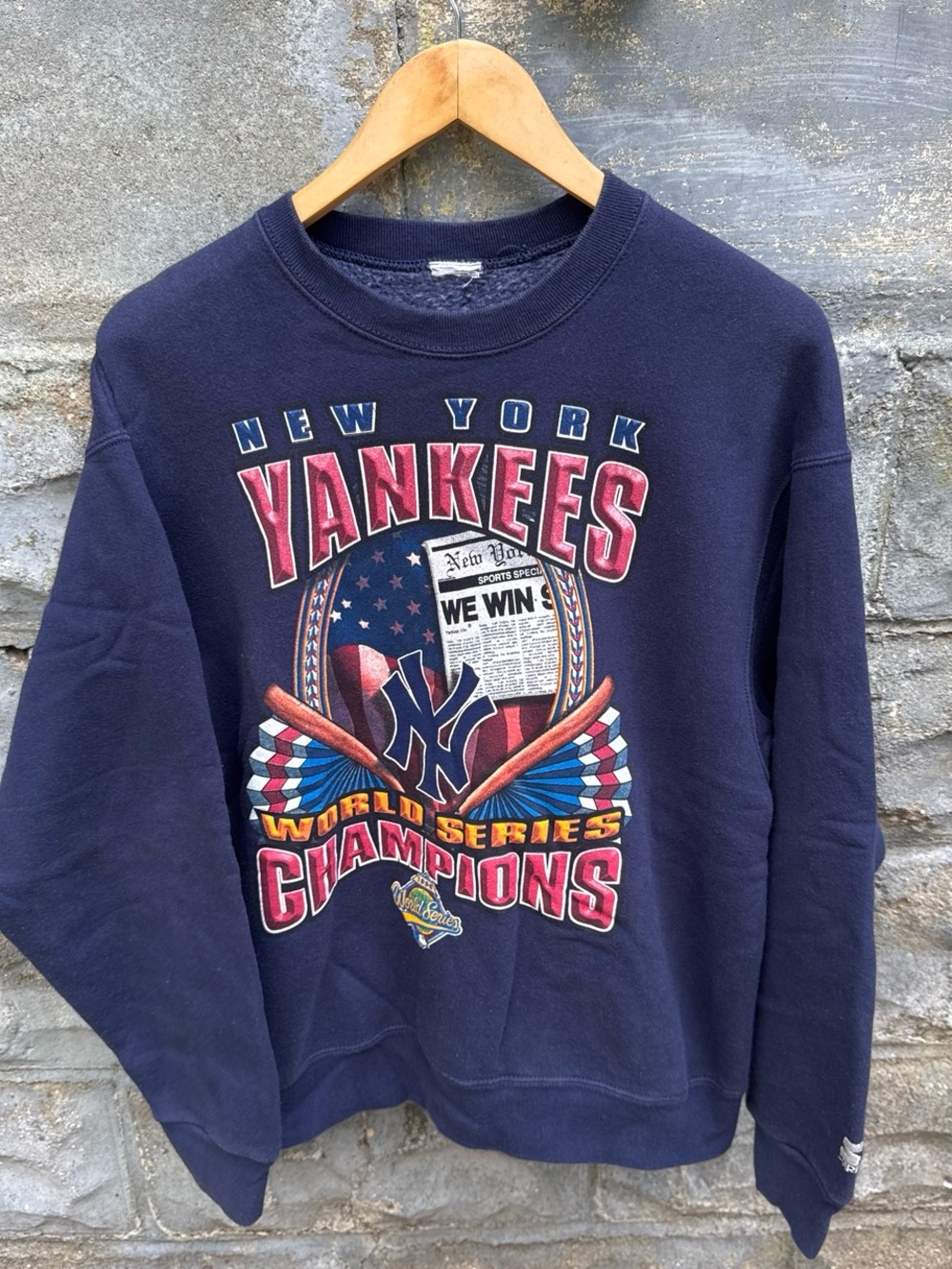 Vintage 90s New York Yankees Sweatshirt size Medium World Series Starter
